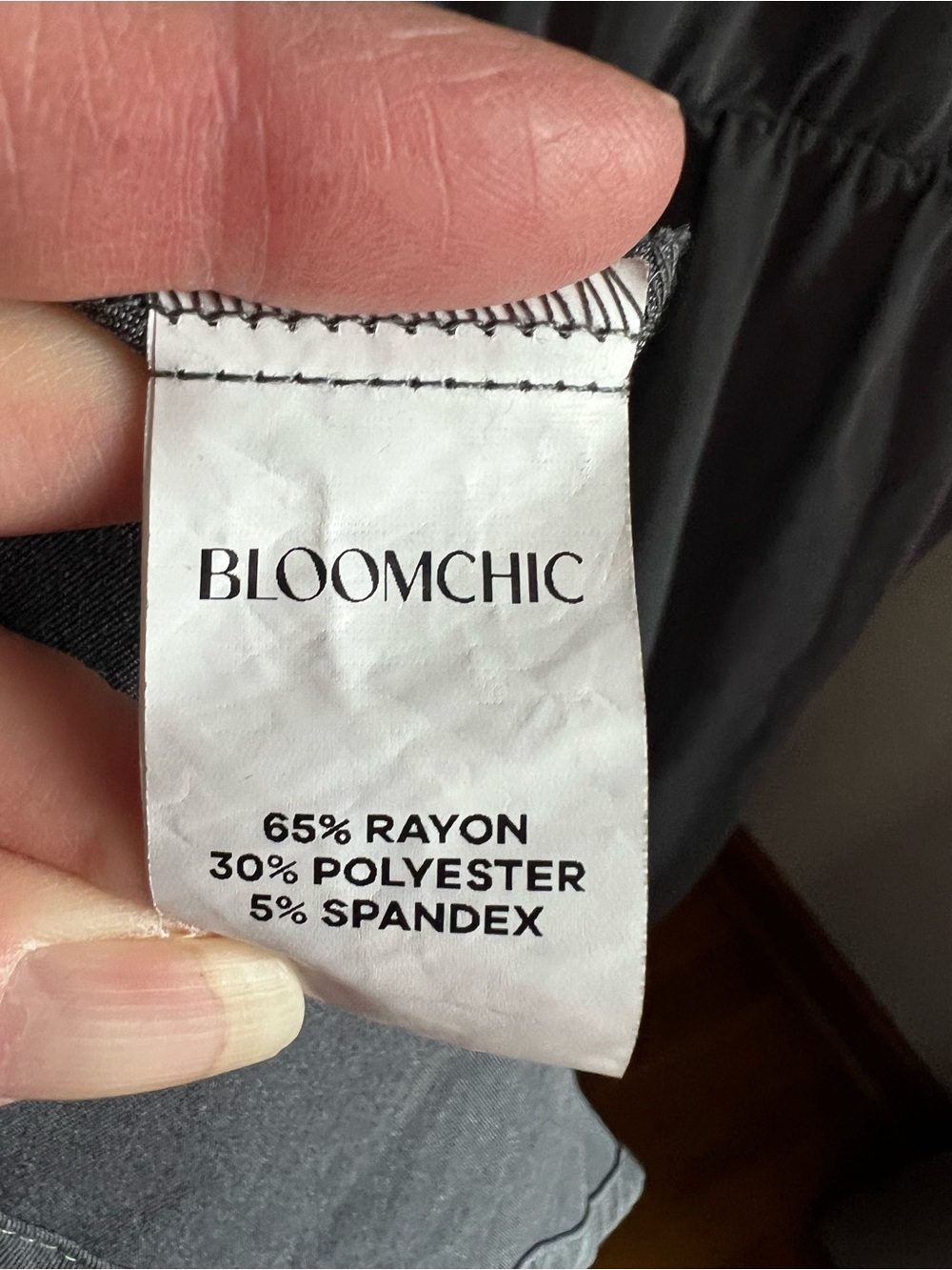 BloomChic aplus Size Gray Ruffle-Front Casual Dress - Picture 7 of 7